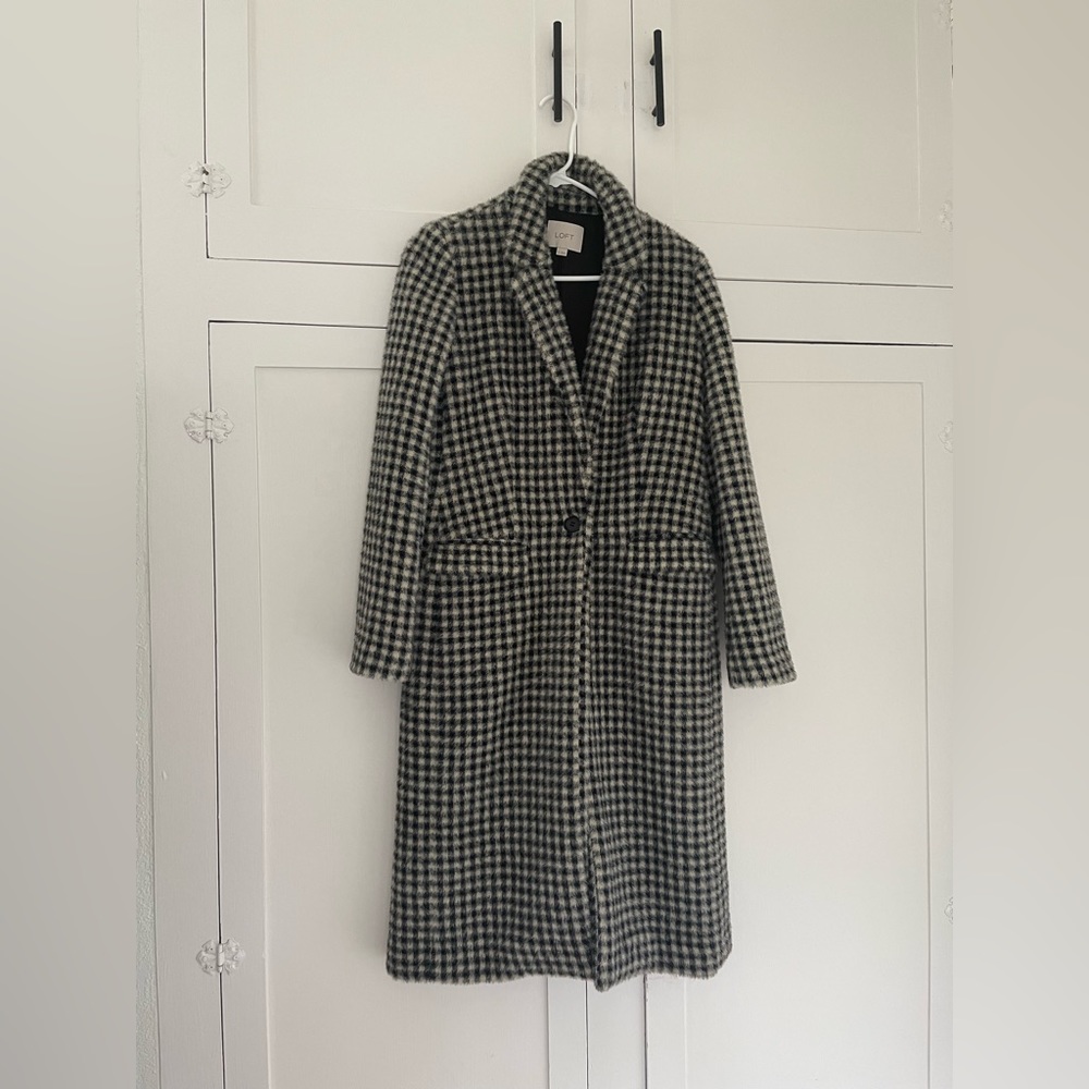 Loft Checked Coat - image 1